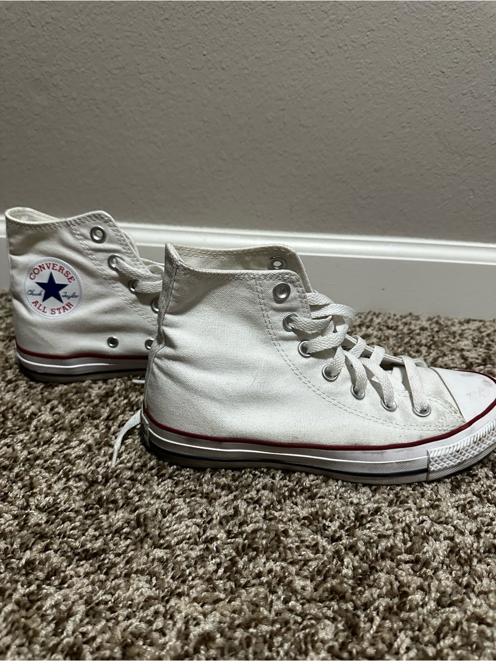 High top white converse